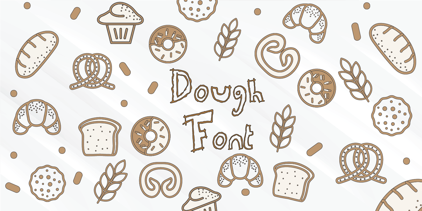 Пример шрифта Dough #3